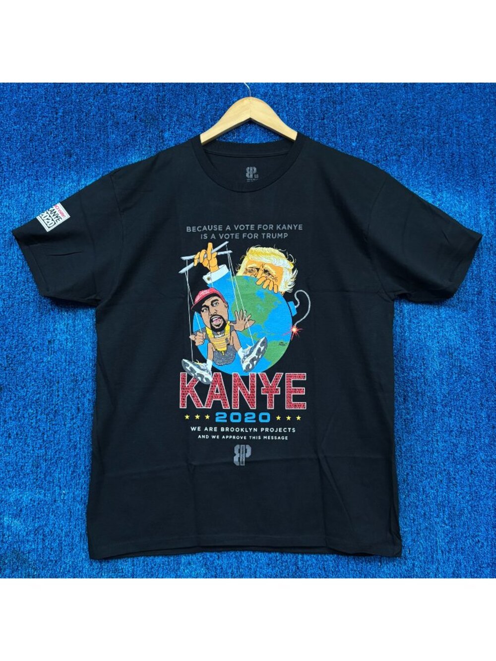Vote Kanye 2020 Anti Donald Trump Brooklyn Projects Tee L